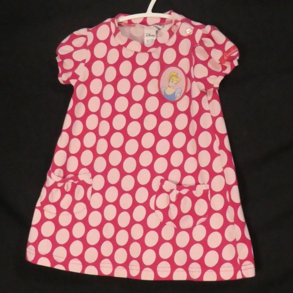 H&M - Disney | 1.5 years | Pink Polka Dot Cinderella Dress | NWOT